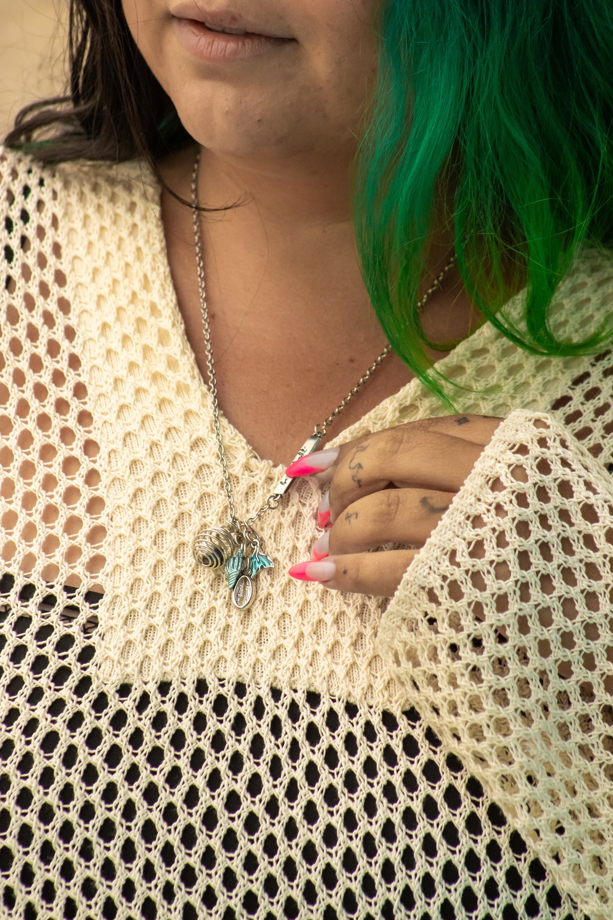 Be The Light Chunky Charmed Necklace On Stainless Steel Chain | Siren's Call Birthday Collection