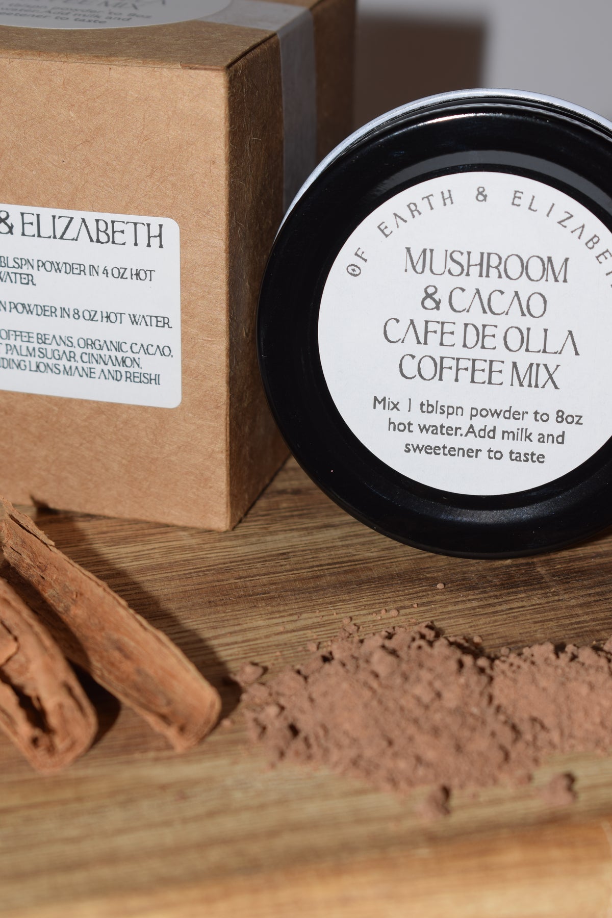 Functional Mushroom Coffee Mix - Café De Olla & Cacao 2oz
